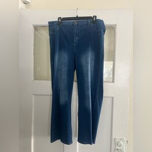 Women’s Blue Wide leg Ankle & Cropped Jeans